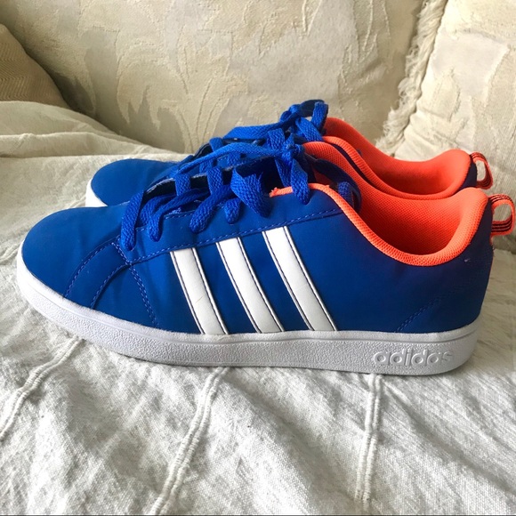 blue and orange adidas shoes